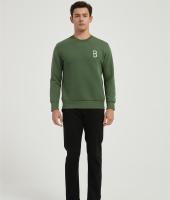 OEM Men's Sweatshirt Embroidery Long Sleeve Round Neck Casual Pullover Tops From China