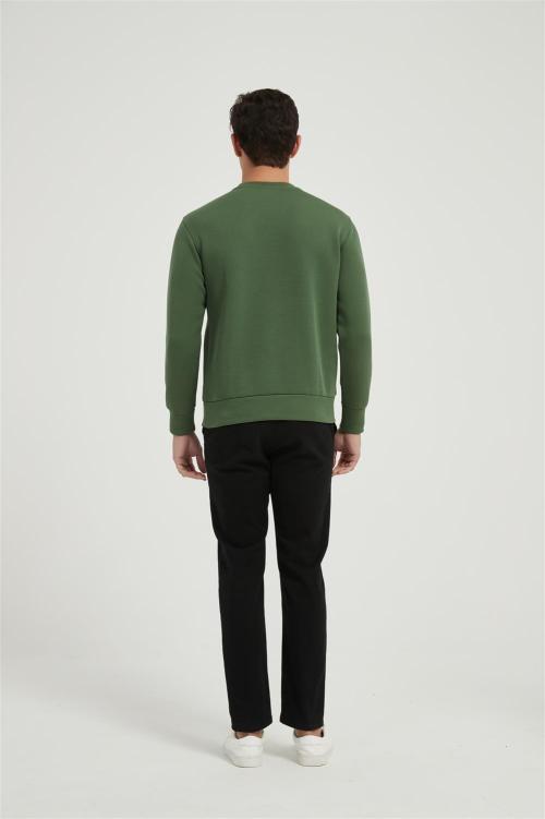 OEM Men's Sweatshirt Embroidery Long Sleeve Round Neck Casual Pullover Tops From China