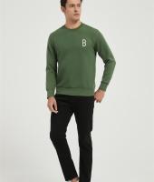 OEM Men's Sweatshirt Embroidery Long Sleeve Round Neck Casual Pullover Tops From China
