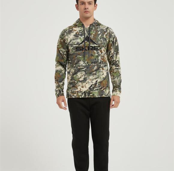 OEM Men's Camo Outfitter Hoodie | Men's Embroidered Pullover Sweatshirt