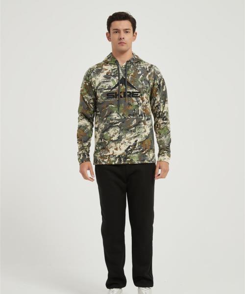 OEM Men's Camo Outfitter Hoodie | Men's Embroidered Pullover Sweatshirt