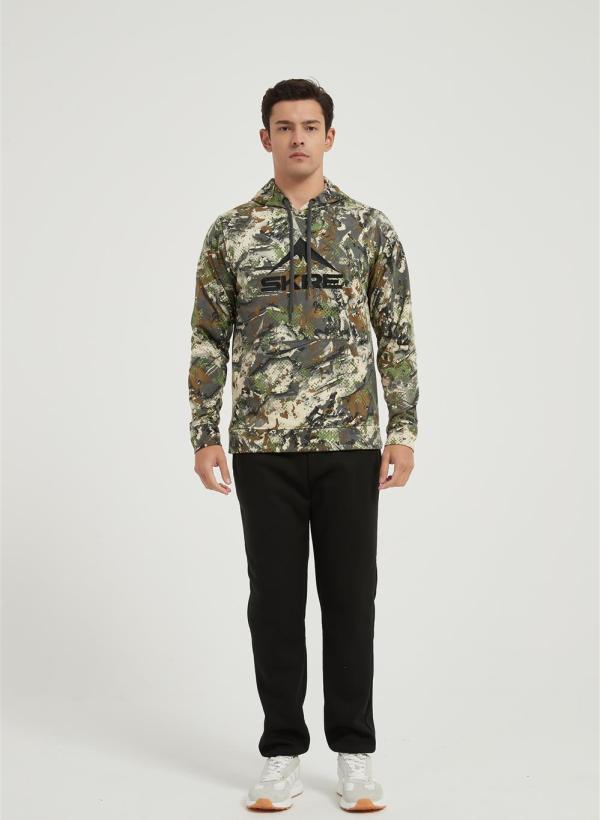 OEM Men's Camo Outfitter Hoodie | Men's Embroidered Pullover Sweatshirt