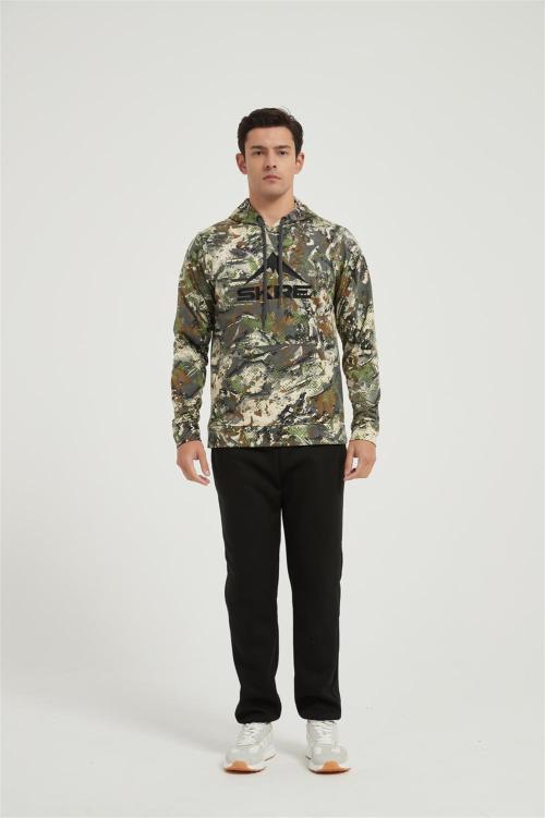 OEM Men's Camo Outfitter Hoodie | Men's Embroidered Pullover Sweatshirt