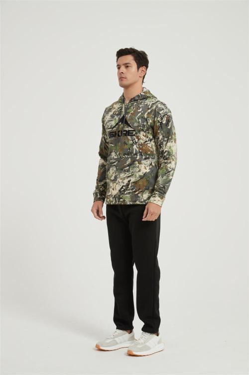 OEM Men's Camo Outfitter Hoodie | Men's Embroidered Pullover Sweatshirt