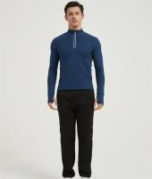 Supplier Men's Long Sleeve Sun Shirts | 1/4 Zip Up Fishing Running Rash Guard T-Shirts Outdoor Shirt