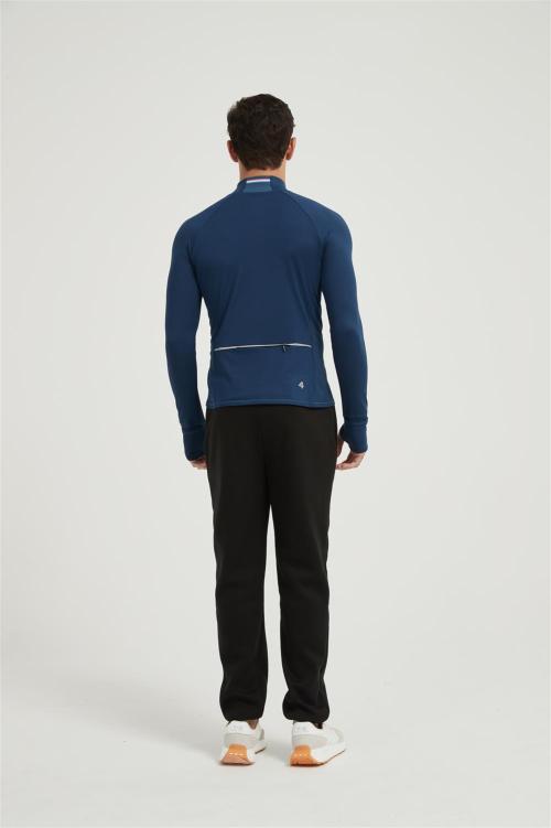 Supplier Men's Long Sleeve Sun Shirts | 1/4 Zip Up Fishing Running Rash Guard T-Shirts Outdoor Shirt
