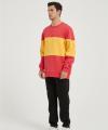OEM Men's Fleece Crewneck Sweatshirt | Thick Loose fit Soft Pullove Contrast color