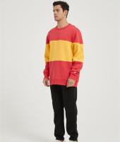 OEM Men's Fleece Crewneck Sweatshirt | Thick Loose fit Soft Pullove Contrast color