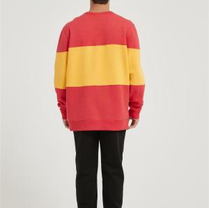 OEM Men's Fleece Crewneck Sweatshirt | Thick Loose fit Soft Pullove Contrast color
