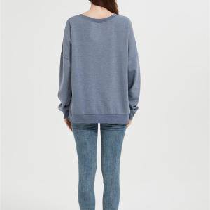Supplier Women's Fleece Crewneck Sweatshirt  | Thick Loose fit Soft Printed Pullover