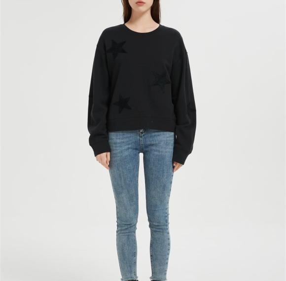 OEM Women's Towel-patterned five-pointed star Sweatshirt | Soft Women's sweatshirts From China