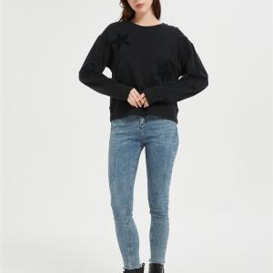 OEM Women's Towel-patterned five-pointed star Sweatshirt | Soft Women's sweatshirts From China