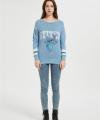Custom Disney Women's Stitch T-Shirt | Women's Crewneck Long Sleeve Sweatshirt Supplier
