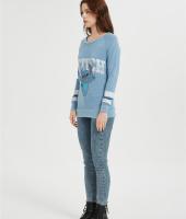 Custom Disney Women's Stitch T-Shirt | Women's Crewneck Long Sleeve Sweatshirt Supplier