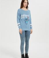 Custom Disney Women's Stitch T-Shirt | Women's Crewneck Long Sleeve Sweatshirt Supplier