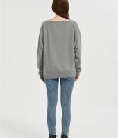 OEM Women's Oversized Striped Sweatshirt | Long Sleeve Crewneck Printed Pullover Manufacturer
