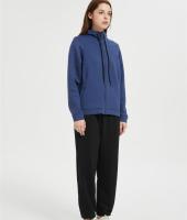 OEM Women's Zip Up Sweater Jacket | Knitted Jacket with Zipper Solid-color hoodie From China