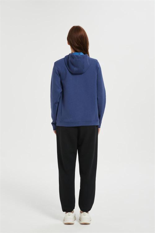 OEM Women's Zip Up Sweater Jacket | Knitted Jacket with Zipper Solid-color hoodie From China