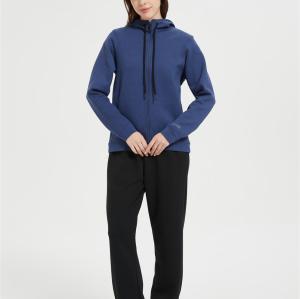 OEM Women's Zip Up Sweater Jacket | Knitted Jacket with Zipper Solid-color hoodie From China