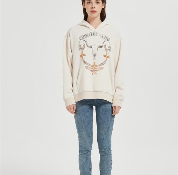 Supplier Womens Oversized Hoodies Fleece Sweatshirts | Custom Fall Winter Clothes printed hoodie