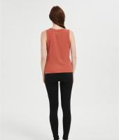Custom Women's Tank Tops Casual Sleeveless Ribbed Button Down T Shirts From Chinesr Factory