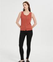 Custom Women's Tank Tops Casual Sleeveless Ribbed Button Down T Shirts From Chinesr Factory