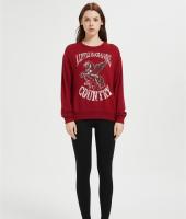 OEM Women's Fleece Crewneck Sweatshirt | Printed Basic Pullover for women From China