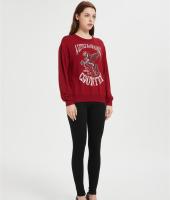 OEM Women's Fleece Crewneck Sweatshirt | Printed Basic Pullover for women From China