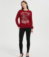 OEM Women's Fleece Crewneck Sweatshirt | Printed Basic Pullover for women From China