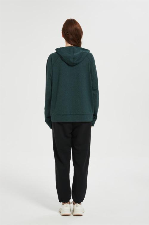OEM Women's Casual Workout Spring Hoodies  | Custom Thumbhole Pullover Hooded Sweaters