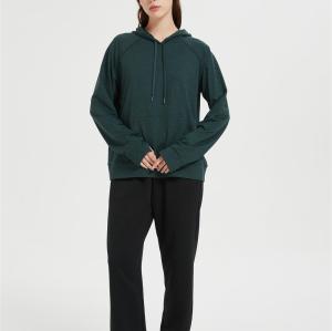 OEM Women's Casual Workout Spring Hoodies  | Custom Thumbhole Pullover Hooded Sweaters