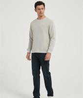OEM Men's Waffle Outdoor Sports Crewneck Shirts Slim Fit Long Sleeve Casual Mesh T-Shirt From China