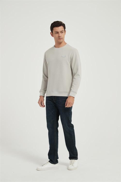 OEM Men's Waffle Outdoor Sports Crewneck Shirts Slim Fit Long Sleeve Casual Mesh T-Shirt From China