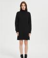 OEM Women's Casual Pullover Dress | High Neck Solid Color Knitted pullover dress Manufacturer