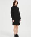 OEM Women's Casual Pullover Dress | High Neck Solid Color Knitted pullover dress Manufacturer