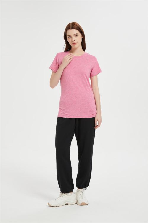 Custom Women's Short Sleeve Moisture Wicking Athletic Gym T-Shirts | Workout Shirts Dry-Fit Tops
