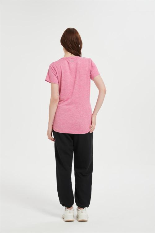 Custom Women's Short Sleeve Moisture Wicking Athletic Gym T-Shirts | Workout Shirts Dry-Fit Tops