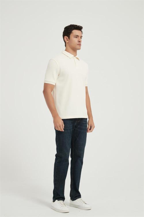 OEM Men's Classic Polo Shirt | Custom Two-Button Closure Pique Polo Shirt