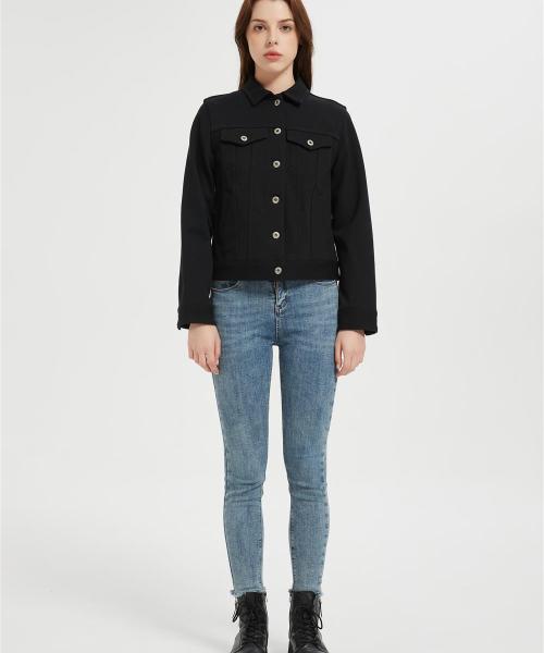 Custom Women's Jean Jackets | Fashion Oversized Button Down Denim Supplier