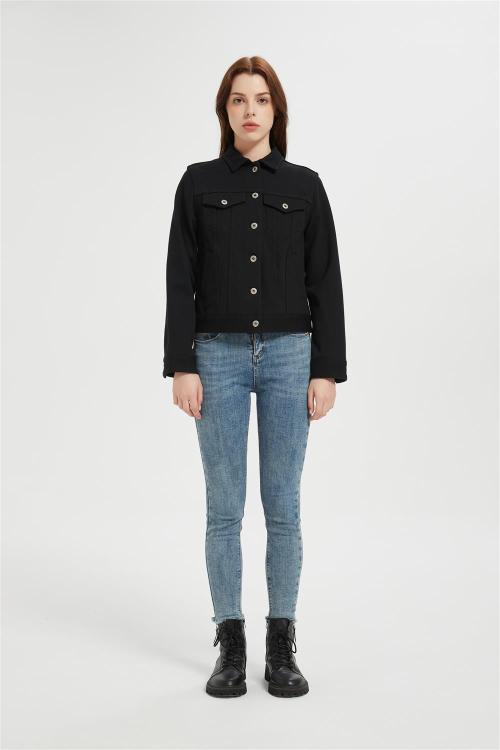 Custom Women's Jean Jackets | Fashion Oversized Button Down Denim Supplier