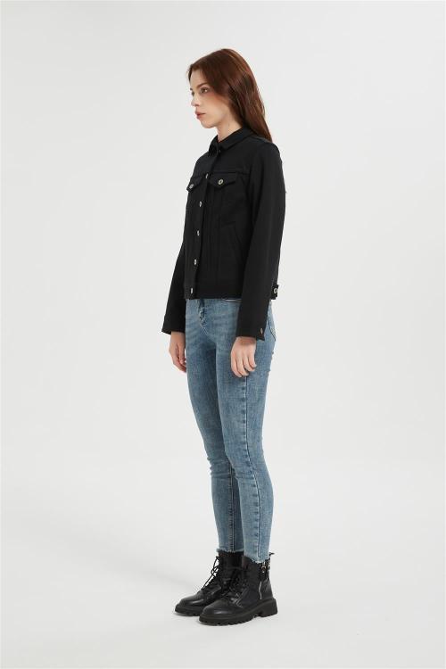 Custom Women's Jean Jackets | Fashion Oversized Button Down Denim Supplier