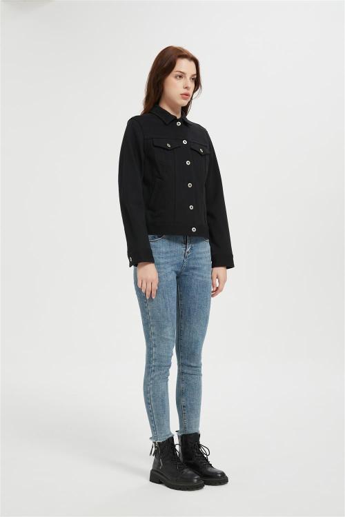 Custom Women's Jean Jackets | Fashion Oversized Button Down Denim Supplier