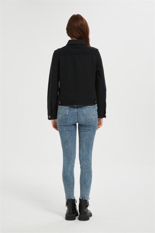 Custom Women's Jean Jackets | Fashion Oversized Button Down Denim Supplier