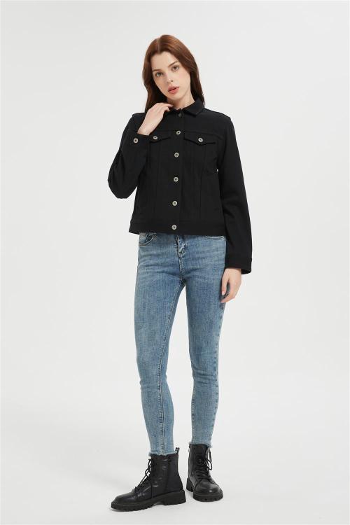 Custom Women's Jean Jackets | Fashion Oversized Button Down Denim Supplier