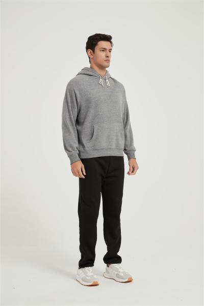 Custom Men's Fleece Pullover Hoodie | Long Sleeve Hooded Sweatshirt Pockets From Chinese Factory