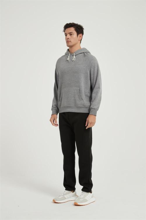 Custom Men's Fleece Pullover Hoodie | Long Sleeve Hooded Sweatshirt Pockets From Chinese Factory