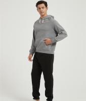 Custom Men's Fleece Pullover Hoodie | Long Sleeve Hooded Sweatshirt Pockets From Chinese Factory