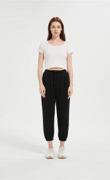 OEM Women's Winter Wool Sweatpants Casual Leggings Elastic Lace-Up Warm Pants