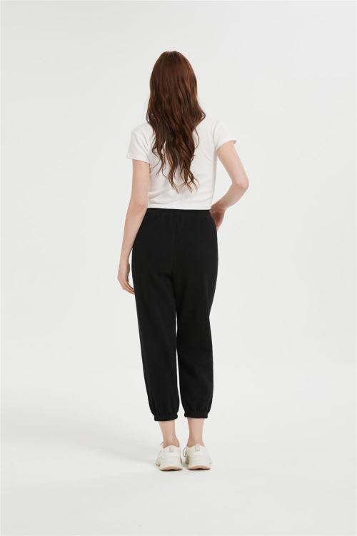 OEM Women's Winter Wool Sweatpants Casual Leggings Elastic Lace-Up Warm Pants