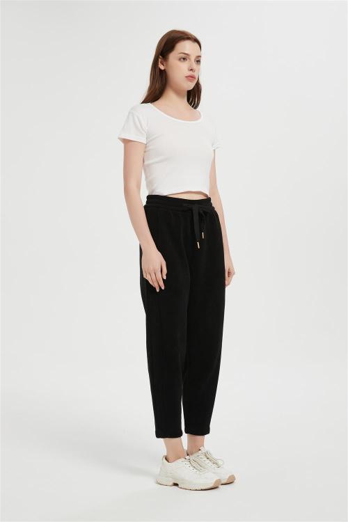 Custom Women's Velvet Corduroy pants | Corduroy Cargo Pocket Jogger Sweat Pant From China